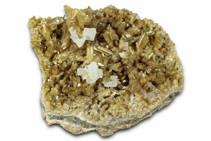 Gemmy Clinozoisite Crystals With Barite - Peru #352217